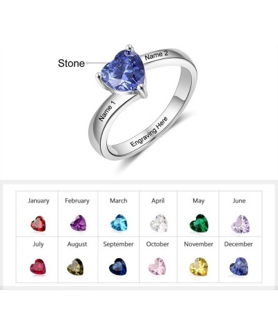 Personalized Birthstones Ring for Women Gifts for Mom Promise Ring for Her Custom Wedding Rings for Women Mothers Day Jewelry...