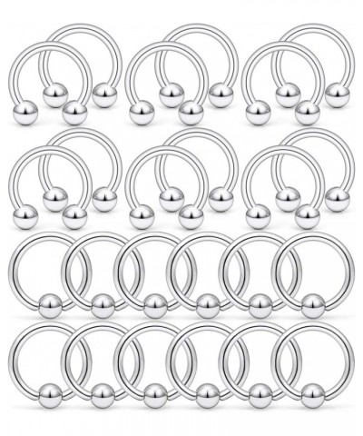 14G Septum Nose Rings Eyebrow lip Rings Lobe Earrings Hoop 316L Surgical Steel Cartilage Helix Tragus Rook Daith Earrings Hoo...