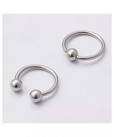 14G Septum Nose Rings Eyebrow lip Rings Lobe Earrings Hoop 316L Surgical Steel Cartilage Helix Tragus Rook Daith Earrings Hoo...