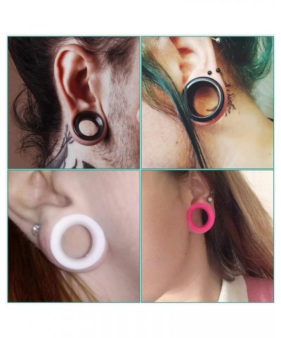 Flexible Silicone Double Flared Ear Gauge Tunnel Plugs (Sold by Pair) 5/8", Blue $9.71 Body Jewelry