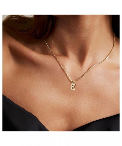 Gold Initial Necklaces for Women 14K Gold Plated Dainty Letter Necklace Personalized Initial Pendant Necklace Tiny Letter Nam...