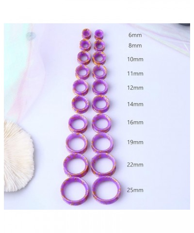 8PCS Ear Gauges 2g-1''Silicone Tunnels Silicone Gauges Plugs Gauges Ear Tunnels Double Flared Flesh Tunnels Piercing Jewelry ...