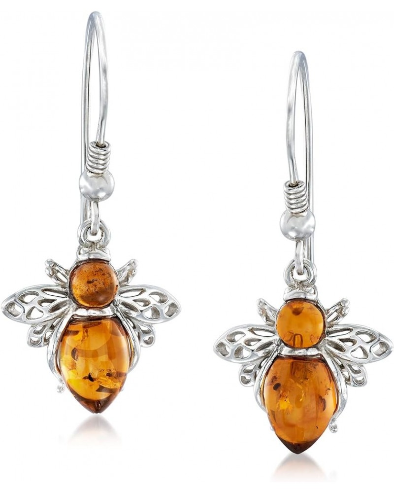 Bumblebee Earrings in Sterling Silver Amber $37.25 Earrings