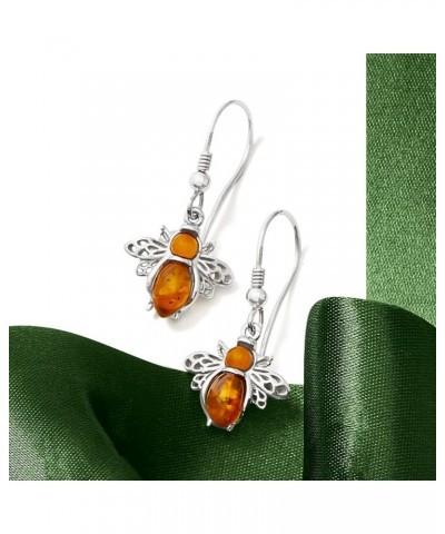 Bumblebee Earrings in Sterling Silver Amber $37.25 Earrings