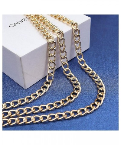 Chain Belts for Women Waist Chain Belt Multilayer Body Belly Chain Gold Crystal 130.0 Centimeters $9.89 Body Jewelry