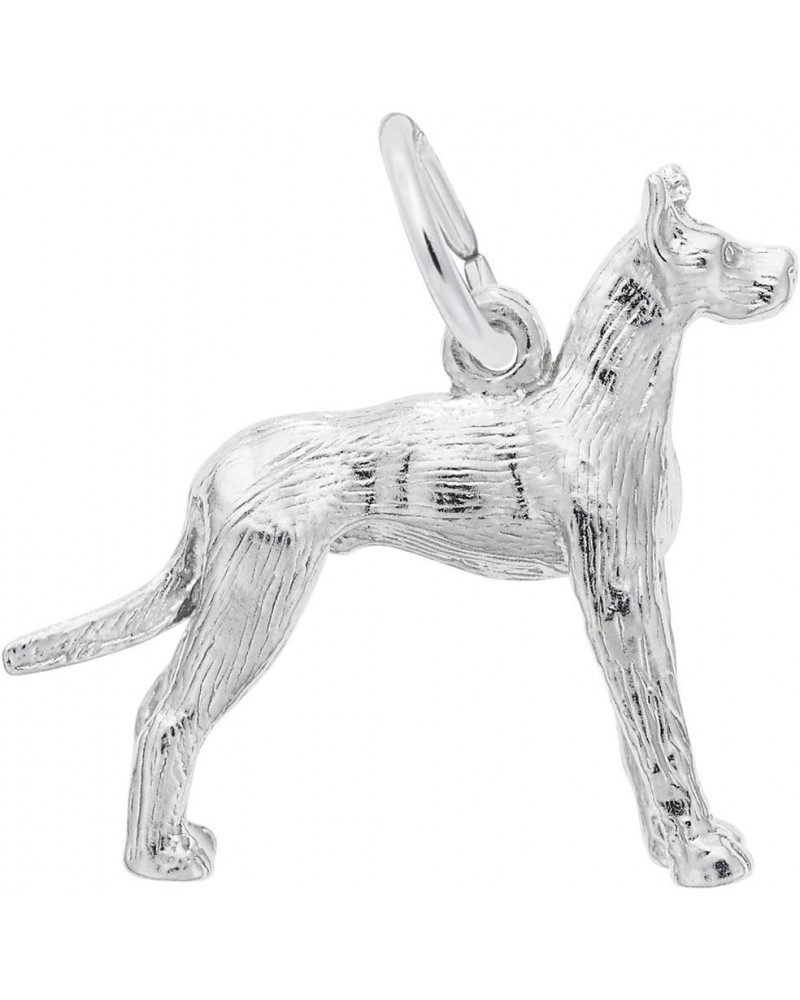 Great Dane Dog Charm, Charms for Bracelets and Necklaces Sterling Silver $31.05 Bracelets