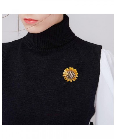 Costume Jewelry for Women Flower Brooch Pins for Women Fashion Crystal Broches Vintage Jewelry Broche Pins Sunflower Bee $6.6...