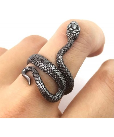 Snake Ring for Women Vintage Animal Cobra Rings Adjustable Snake Ring 9PCS Punk Ring $7.50 Rings