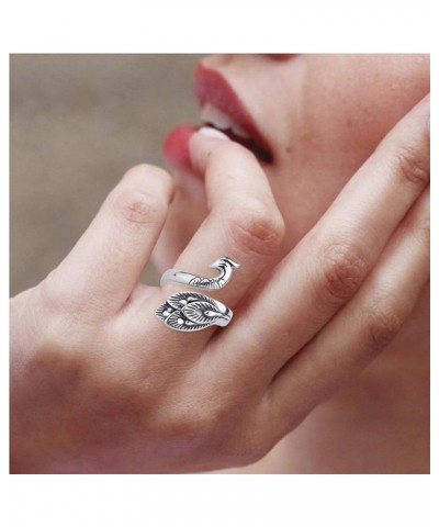 Snake Ring for Women Vintage Animal Cobra Rings Adjustable Snake Ring 9PCS Punk Ring $7.50 Rings