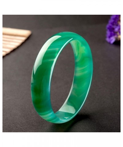 Natural Green Jade Bracelet Bangle for Women Agate Bangle Jewelry Charm Gift for Girl 68mm $25.37 Bracelets