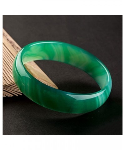 Natural Green Jade Bracelet Bangle for Women Agate Bangle Jewelry Charm Gift for Girl 68mm $25.37 Bracelets