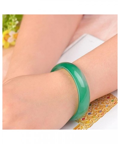 Natural Green Jade Bracelet Bangle for Women Agate Bangle Jewelry Charm Gift for Girl 68mm $25.37 Bracelets