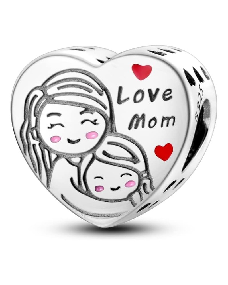 925 Sterling Silver Charms for Bracelets and Necklaces Lucky Home Happy Family Forever Love Mom Beads Dangle Pendants Jewelry...