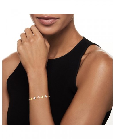 14kt Tri-Colored Gold Butterfly Bolo Bracelet $118.56 Bracelets