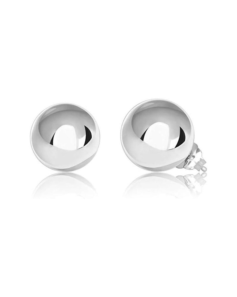 Womens Sterling Silver Post Ball Stud Earrings- Bead Ball Stud Earrings For Women 2-12MM (9) Silver 9.0 Millimeters $12.17 Ea...