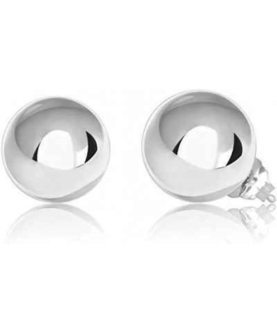 Womens Sterling Silver Post Ball Stud Earrings- Bead Ball Stud Earrings For Women 2-12MM (9) Silver 9.0 Millimeters $12.17 Ea...