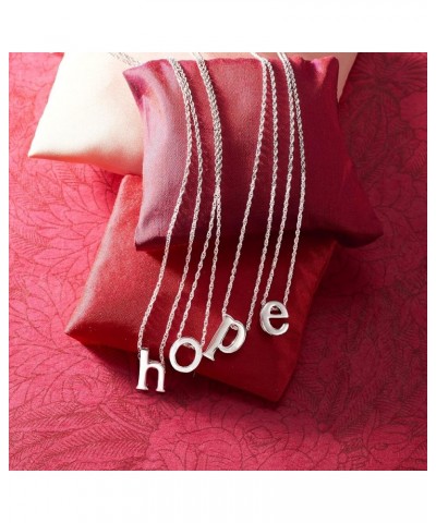 Sterling Silver Lowercase Initial Necklace 18-inch (B) $33.92 Necklaces