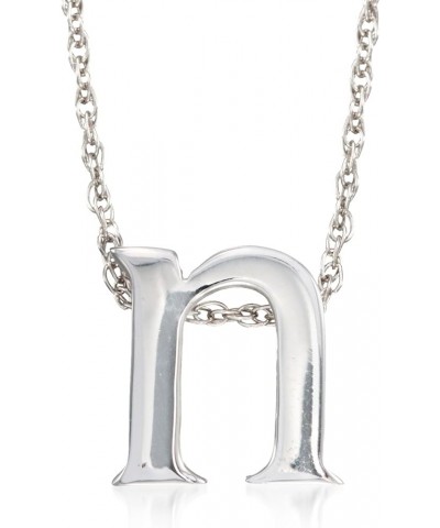 Sterling Silver Lowercase Initial Necklace 18-inch (B) $33.92 Necklaces