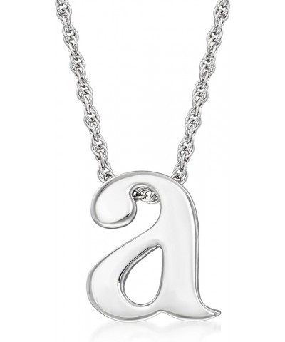 Sterling Silver Lowercase Initial Necklace 18-inch (B) $33.92 Necklaces