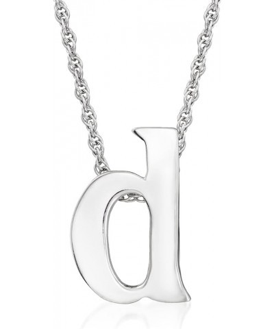 Sterling Silver Lowercase Initial Necklace 18-inch (B) $33.92 Necklaces