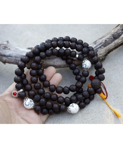 Tibetan Meditation 108 Beads Genuine Kadamwood MALA for Compassion (Kadam Wood) Black $17.99 Bracelets