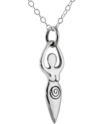 Sterling Silver Religious Symbol Pendant Necklace for Men and Women 3D FERTILITY GODDESS $13.63 Necklaces