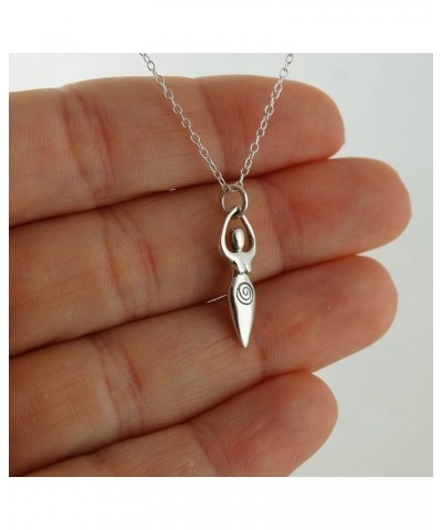 Sterling Silver Religious Symbol Pendant Necklace for Men and Women 3D FERTILITY GODDESS $13.63 Necklaces