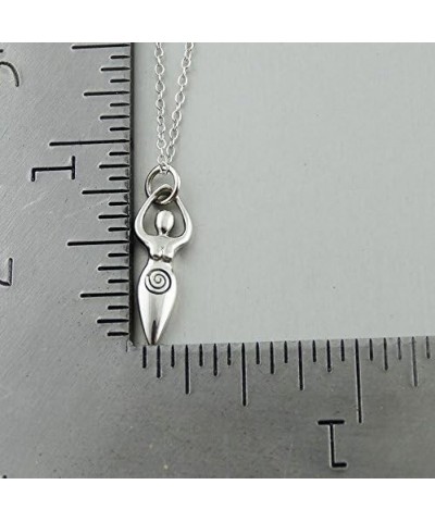 Sterling Silver Religious Symbol Pendant Necklace for Men and Women 3D FERTILITY GODDESS $13.63 Necklaces