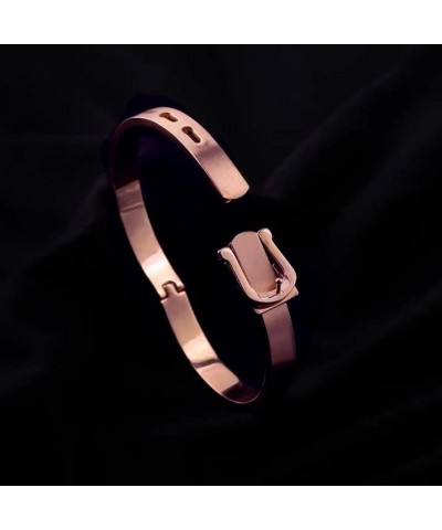 Gold Silver Rose Gold Plated Bracelets for Men Women Roman Numeral Bangle Bracelet Stainless Steel Personalized Engraved Unis...