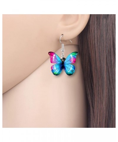 Drop Dangle Big Monarch Butterfly Earrings Fashion Insect Jewelry For Women Girls Teens Gifts Turquoise $7.14 Earrings