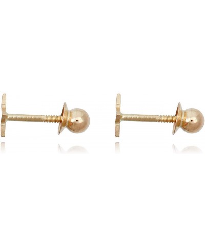 10K Yellow Gold Polished Star Screw Back Earrings $21.07 Earrings