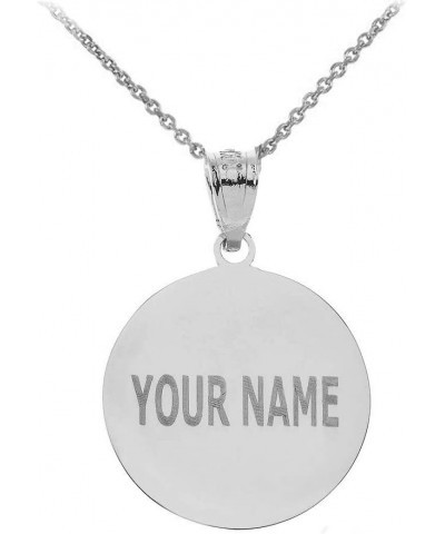 Sports Charm 925 Sterling Silver Customized Beach Volleyball Pendant Necklace with Your Name and Number - Choice of Pendant O...