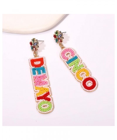 Mexican Fiesta Earrings Cinco De Mayo Earrings Beaded Piñata Sombrero Drop Dangle Earrings Mexican Independence Day Earrings ...