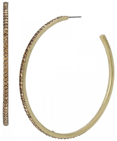 Pave Hoop Earrings Pave Hoop Earrings LIGHT COLORADO/GOLD $11.15 Earrings