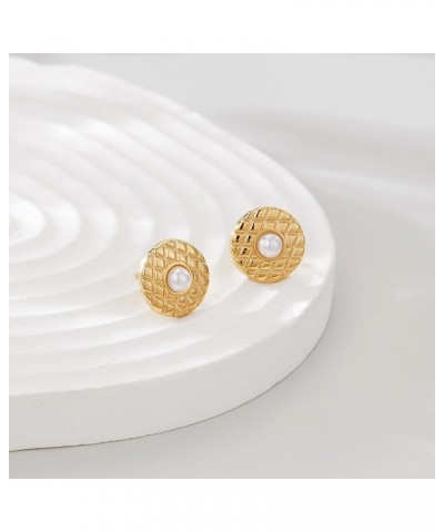 Hoop Earrings for Women Dangle Trendy 18K Gold Plated Earrings for Teen Girls Jewelry Gifts roundness $10.25 Earrings