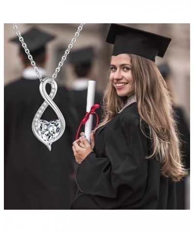 2024 Graduation Gifts for Her, Class of 2024 14K White Gold Plated Graduation Necklace Senior College High School Graduation ...