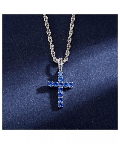 JINAO 18K Gold Plated Iced Out Cubic Zirconia Classic Ankh Nail Mini Cross Egyptian Pendant Necklace Hip Hop Jewelry for Men ...