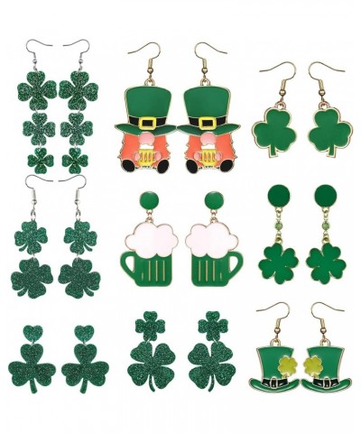 St Patricks Day Earrings and Sunglasses for Women Saint Patrick Day Accessories Green Shamrock Clover Style Party Favors Comp...