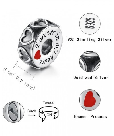 Sterling Silver Cremation Urn Bead Charm for Ashes - S925 Holds Ash Keepsake Pendant Love Heart Memorial Jewelry Gifts for Wo...