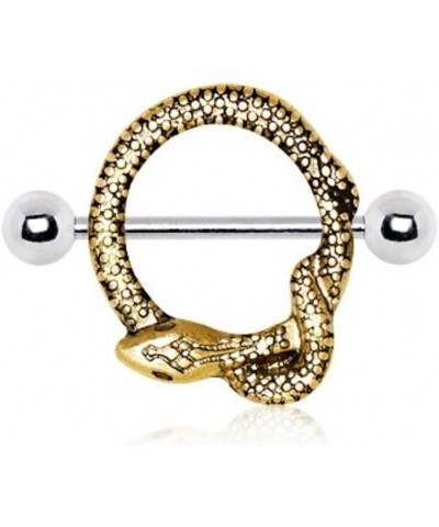 Gold Plated Golden Snake WildKlass Nipple Shield $11.70 Body Jewelry