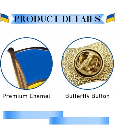 Ukraine Flag Pin 3PCS $15.48 Brooches & Pins