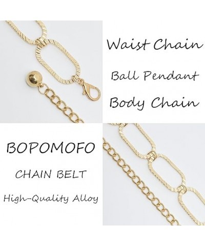 Metal Waist Chain Adjustable Coin Pendant Long Tassel Belly Belt Body Chains Jewelry Accessories for Women and Girls Jeans, D...