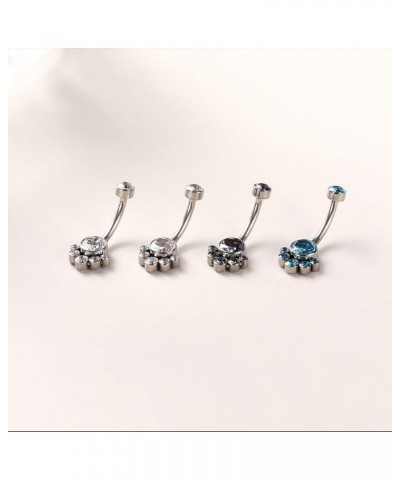 14G Titanium Belly Button Rings Cube Zircon Belly Navel Ring Internally Threaded Belly Button Jewelry Vch Navel Jewelry Vch N...