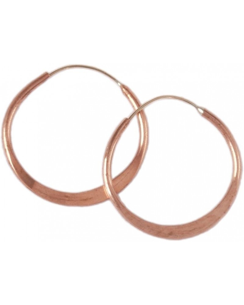 Hoop Earrings, Handmade, Endless Hoops, 4 Sizes, Hammered Brass and Copper Hammered Hoop Earrings $25.79 Earrings