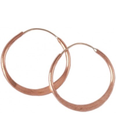 Hoop Earrings, Handmade, Endless Hoops, 4 Sizes, Hammered Brass and Copper Hammered Hoop Earrings $25.79 Earrings