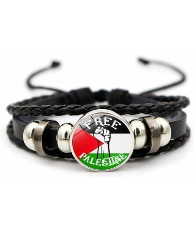 Palestine Bracelet for Women Free Palestine Wristband Bracelet Stand with Palestine Bracelet Stackable Braid Bracelet Jewelry...