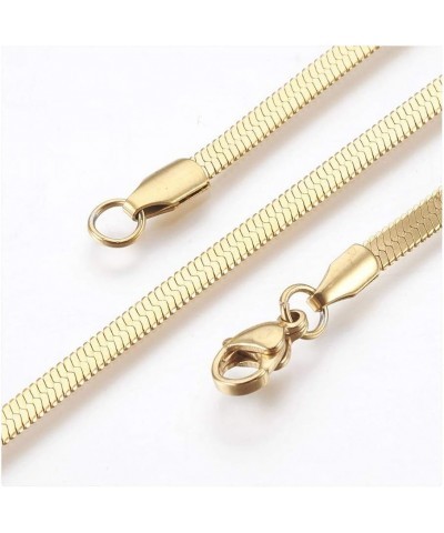 Stainless Steel Herringbone Chain Bracelet Lobster Silver Gold 7.2" 3mm P244 Gold $7.00 Bracelets