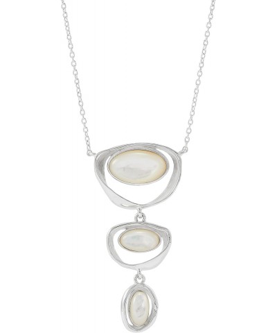 'Bold Mix' Sterling Silver Mother-of-Pearl Pendant Necklace, 16" + 2 $66.50 Necklaces