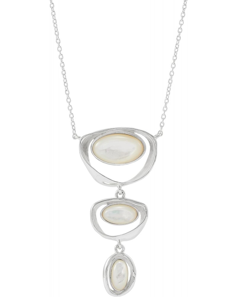 'Bold Mix' Sterling Silver Mother-of-Pearl Pendant Necklace, 16" + 2 $66.50 Necklaces