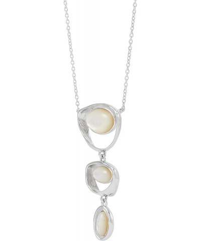 'Bold Mix' Sterling Silver Mother-of-Pearl Pendant Necklace, 16" + 2 $66.50 Necklaces